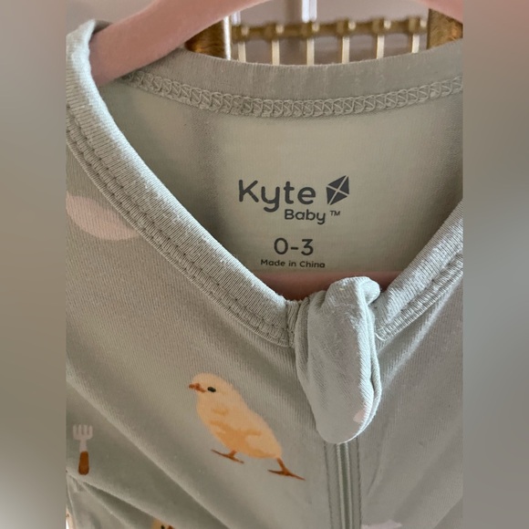 Kyte Baby Zipper PJ Easter Aloe Chick (green chicks)&Blush Rabbit (pink bunnies) - Picture 7 of 15